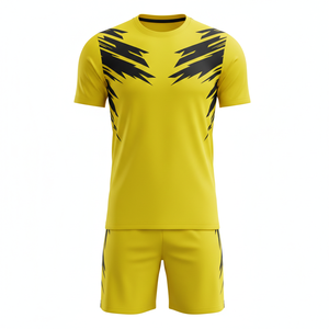 Maillot de football unisexe avec short, ensemble deux pièces de compétition Pro Master, uniforme de football, vêtements de sport à séchage rapide, personnalisable OEM - Product Image 1
