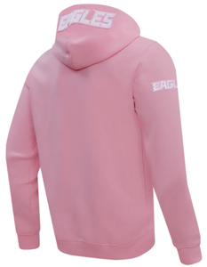 Sweat à capuche unisexe en molleton de coton bleu ciel avec broderie d'aigle et impression numérique - Écologique et respirant - Product Image 4