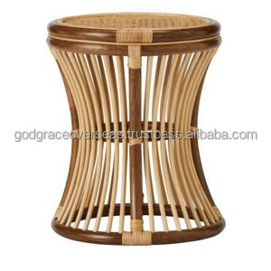 เก้าอี้ไม้ไผ่ทรงอ้อยสำหรับห้องนั่งเล่นเก้าอี้โมร่าทรงกลมเก้าอี้ระเบียงเก้าอี้ทำด้วยมือสำหรับบ้านเก้าอี้โคลนธรรมชาติ - Product Image 5