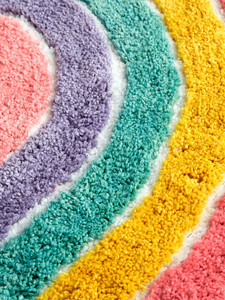 Customised Hot Selling Unique <b>Rainbow</b> Shaped <b>Bath</b> <b>Mat</b> – Ultra Soft Non-Slip Absorbent Bathroom Rug - Product Image 4
