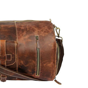 Nouveau Sac de Voyage de Luxe en Cuir Véritable Haute Densité, Durable, Unisexe, pour Week-end, Gym, Rangement, Extérieur, Vente en Gros - Product Image 5