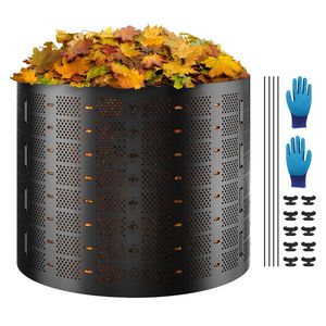 220-Gallon Expandable Outdoor Composter <b>Bin</b> Easy Setup with <b>Large</b> Capacity Fast Composting for Fertile Garden Supplies - Product Image 6
