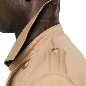 Nouveau Manteau Trench Homme Printemps 2026 Coupe Slim Simple Boutonnage Long Manteau Décontracté 100% Coton Écologique - Product Image 5
