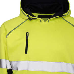 เสื้อฮู้ดสีเหลืองสะท้อนแสงปี 2026 หรือเสื้อฮู้ดสีส้มสะท้อนแสงพร้อมพิมพ์หรือปรับแต่งโลโก้ของคุณได้ มีจำหน่ายแล้ว - Product Image 4