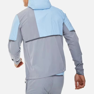 Custom Training Jogging Wear <b>Wind</b> <b>Breaker</b> Jacket and Sweatpants Zip up Custom Logo Windbreaker Nylon Tracksuits for Men's - Product Image 3