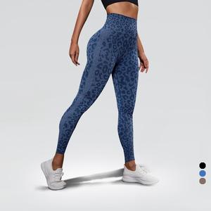 Leggings de yoga sans couture pour femmes, imprimé léopard, taille haute, effet ventre plat et rehaussement des fesses, pour le fitness et l'exercice - Product Image 6