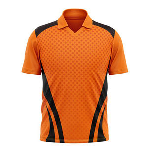 Maillots de cricket respirants à manches courtes en polyester avec logo personnalisé, tailles plus grandes, t-shirts de sport pour hommes et femmes - Product Image 3