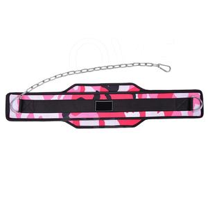 เข็มขัดจุ่มสีชมพูสำหรับผู้ใช้ทุกคนเข็มขัดยกน้ำหนักทำจากนีโอพรีนสำหรับฝึกออกกำลังกาย - Product Image 1