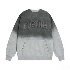 เสื้อสเวตเชิ้ตผู้ชาย ผ้าคอตตอนผสม คอกลม สไตล์สตรีทแวร์ แบรนด์ส่วนตัว ผู้ผลิต OEM แฟชั่นอเมริกา - Product Image 1