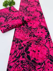 Tissu en coton Ankara authentique du Ghana, imprimé wax africain, motifs vibrants pour la mode et l'artisanat des jeunes filles - Product Image 5