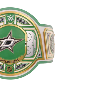 Ceinture de championnat des Dallas Stars de la LNH, personnalisable, de haute qualité, verte et dorée, ceinture sportive personnalisée, ceinture de champion, édition de collection - Product Image 4