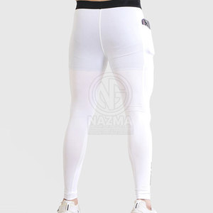 Leggings de compression légers et respirants en Spandex/Polyester de haute qualité pour hommes, sur mesure, prix de gros - Product Image 3