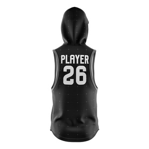 Maillot de football américain sans manches à capuche personnalisé pour adulte, avec nom du joueur sublimé, anti-humidité, unisexe, pour 7v7 - Product Image 2