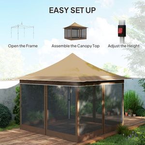 Tenda a Baldacchino Pop-up Elegante per Esterni, Gazebo e Pergola - Product Image 2