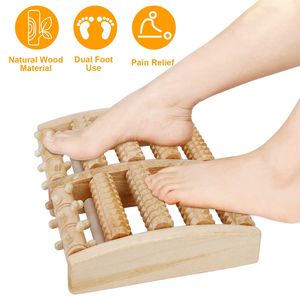 Dual Wooden Shiatsu Massage Foot <b>Roller</b> Acupressure Relaxation for Leg & <b>Back</b> Stress Relief Plantar Relaxation Foot Massager - Product Image 2