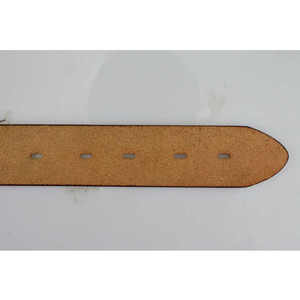Ceinture Réversible en Cuir Véritable de Vache Marron Uni avec Boucle Ardillon en Alliage Argenté Rectangulaire, Décontractée, Durable, Moulée en Une Seule Pièce - Product Image 3