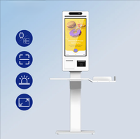 Terminal de point de vente tout-en-un RK3568 Android 32 pouces avec écran tactile capacitif, machine de facturation, kiosque de paiement automatique