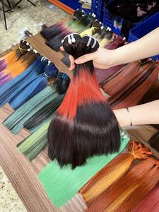 2024 Hot Trend Mix Couleur Bonestraight Bundles Cheveux Humains Vietnamiens Bruts pour Femmes Noires Modèle Féminin 1 - Product Image 4