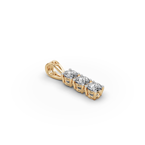 0.75 CT 3หินแล็บปลูกจี้เพชรจิวเวลรี่ดีจริยธรรมจี้เพชรและเสน่ห์ - Product Image 4