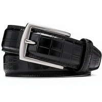 Collection de luxe pour hommes en cuir de vachette, daim, effet croco, Crazy Horse, vintage, forme carrée, robuste, durable, logo personnalisé, OEM, vente en gros