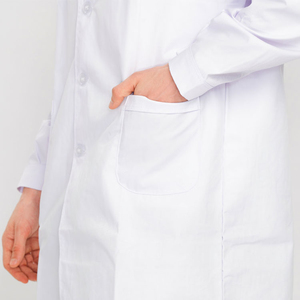 Blouse de laboratoire blanche légère pour homme, grande taille, pour personnel hospitalier, avec détection d'aiguilles et options de logo personnalisé - Product Image 5