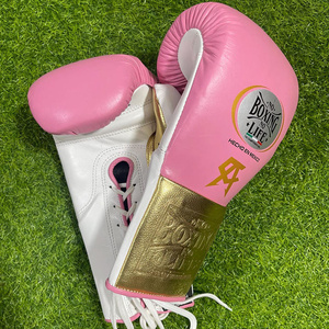 ขายส่งถุงมือชกมวยคุณภาพสูงสีชมพูและสีทอง ไม่มีมวยไม่ใช่ชีวิต สำหรับ MMA คิกบ็อกซิ่ง ฝึกซ้อม อุปกรณ์ต่อสู้ชกมวยแบบกำหนดเองได้ - Product Image 6