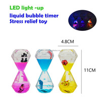 Jouets anti-stress à bulles flottantes lumineuses LED de 11 cm, motif animal, forme de diamant, matière plastique, design sculpté