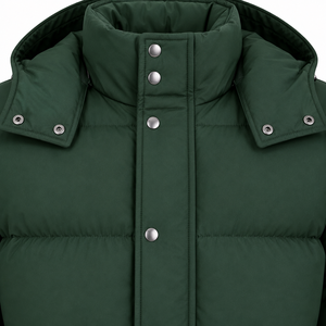 Wholesale Men's Hooded Puffer <b>Jacket</b> Plain Dyed Custom Design <b>Winter</b> Quilted Padded Breathable <b>Waterproof</b> Outerwear Factory - Product Image 6