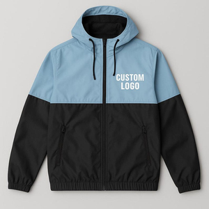 เสื้อแจ็คเก็ตกันลม น้ำหนักเบา เป็นมิตรกับสิ่งแวดล้อม ระบายอากาศได้ดี ปักลายตามสั่ง คอตั้ง ยูนิเซ็กส์ สตรีทแวร์ บอมเบอร์ เสื้อกันหนาวผู้ชาย - Product Image 1