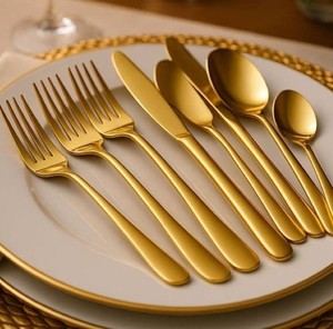 Cubiertos de Comedor Inspirados en el Arte Contemporáneo para Bodas, Venta al por Mayor - Product Image 5