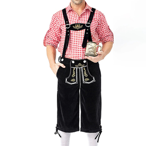 Lederhosen bavaroises allemandes pour hommes, vêtements personnalisés, tenue traditionnelle, couleur unie, haute qualité, respirant, activités de plein air - Product Image 2