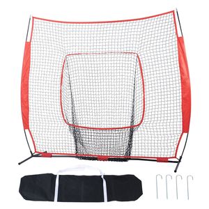 Rete Portatile 7x7 piedi per Allenamento di Baseball e Softball: Attrezzatura per Battuta, Ricezione, Lancio e Protezione Posteriore - Product Image 1