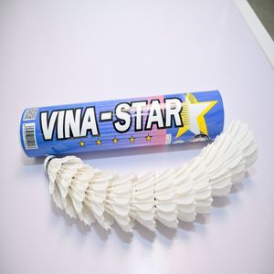 Volant de badminton professionnel Vina-Star en bois, 2 couches de liège, qualité tournoi, vente en gros, fabricant vietnamien - Product Image 2