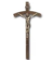 Nuevo Crucifijo Metálico Tradicional para Colgar en la Pared, Figura de Jesús Dorada, Cruz Plateada, Decoración Interior para Sala de Estar o Iglesia