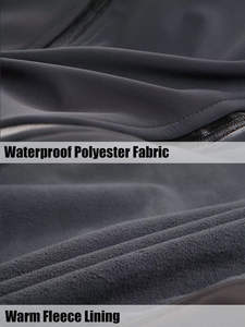 Nouvelle conception, service OEM, logo personnalisé, veste softshell imperméable et respirante pour homme, pour l'extérieur, hiver - Product Image 3