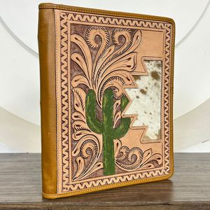 Reliure à anneaux en cuir usiné à la main de haute qualité pour A4 Padfolio planificateur de documents d'affaires peau de vache fermeture éclair portefeuille dossier organisateur - Product Image 4