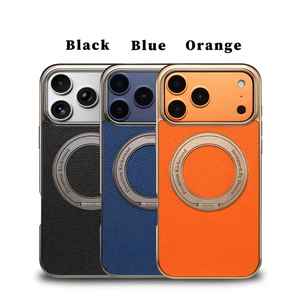 Funda Giratoria con Textura de Cuero para Negocios, Electrochapada, Compatible con <span class=keywords><strong>iPhone</strong></span> 17/16/15/14/13 Pro/ProMax Series - Product Image 5