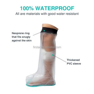 ปลอกสวมขาสำหรับอาบน้ำทำจากยางเทียมกันน้ำใช้ซ้ำได้620x335มม. สำหรับกันลื่นด้านล่าง - Product Image 2