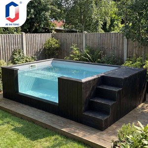 Kit de Piscina de Fibra de Vidrio de Fácil Instalación, Protección UV, Diseño Ecológico para Espacios Exteriores, Piscina de Fibra de Vidrio Estilo Resort para Diversión Familiar - Product Image 1