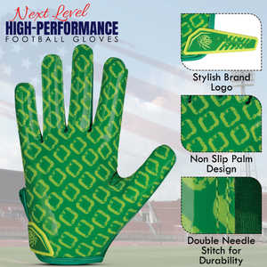 Nouveauté - Gants de football américain d'hiver vert - Personnalisables - Doigts entièrement couverts - Étanches - Écran tactile - Unisexe - Sports de plein air - Product Image 5