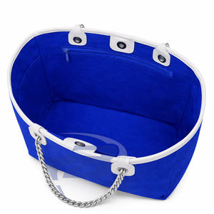 Bolsa de Lona Resistente Azul Rey y Blanca con Correa de Cadena de Gran Capacidad y Alta Calidad de la Hermandad Zeta Phi Beta, Bolsa de Moda ZPB - Product Image 3