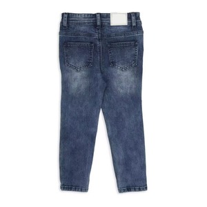 Jeans de Mezclilla para Niños, Invierno |   Tela de Algodón 100% Recta, Color Oscuro, Lavado Oscuro |   Ropa Infantil de Moda Personalizada, Ecológica y de Alta Calidad al por Mayor - Product Image 4