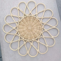 Sous-plats en rotin/herbe de mer, forme irrégulière, tissés à la main, écologiques, personnalisables, couleur personnalisée, taille personnalisée, modernes