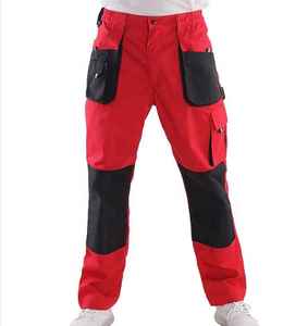 Pantalon de travail pour homme SUMROOS, construction légère et durable, pantalon de peintre en coton blanc, pantalon de travail pour homme, blanc - Product Image 1