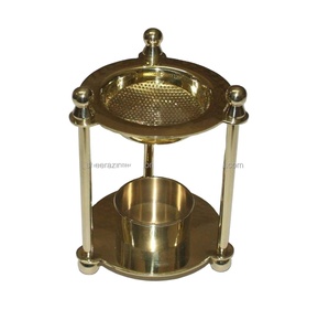 เตาหอมระเหยเทียนหอมระเหยแบบพกพาสำหรับใช้ในบ้านและวัด - Product Image 1