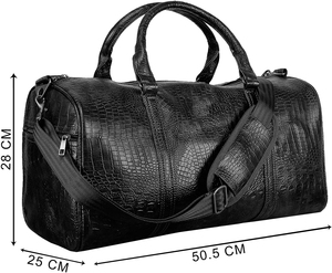 Cheapest Rate Leather Travel <b>Duffel</b> <b>Bag</b> for Outdoor and Business Use Luxury Style Leather Travel <b>Bag</b> with Multiple - Product Image 5