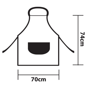 JAYA MATA JM786 Delantal de Trabajo de Poliéster y Algodón con Doble Bolsillo para Barista, Cafetería, Cocina, Panadería, Salón, Comercio Minorista y Uso Diario en el Hogar - Product Image 2