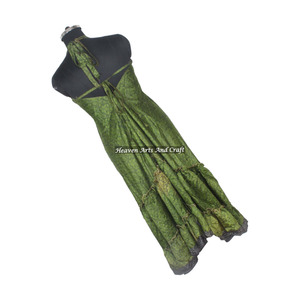 Nuevo Vestido de Seda Vintage Estilo Bohemio para Mujer, Hecho a Mano, Elegante, Largo, sin Mangas, para Cena o Eventos - Product Image 6