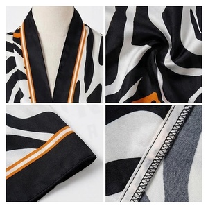 Women's Long Silk Shawl Animal Print Elegant Multi-Functional Fashion Accessory All Seasons - Product Image 4