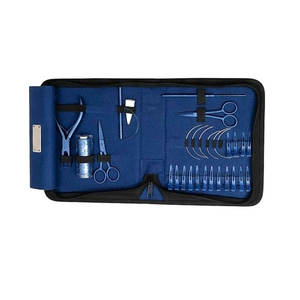 Kit d'outils professionnels pour extensions de cheveux, pinces, ciseaux, clips, outils de séparation en acier inoxydable pour extensions de cheveux humains - Product Image 1